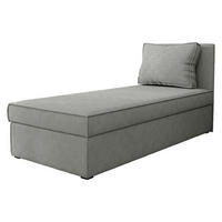 PAT CU LADĂ DE DEPOZITARE Posi - negru/gri, material plastic/material textil (90/200cm) - MIRJAN24