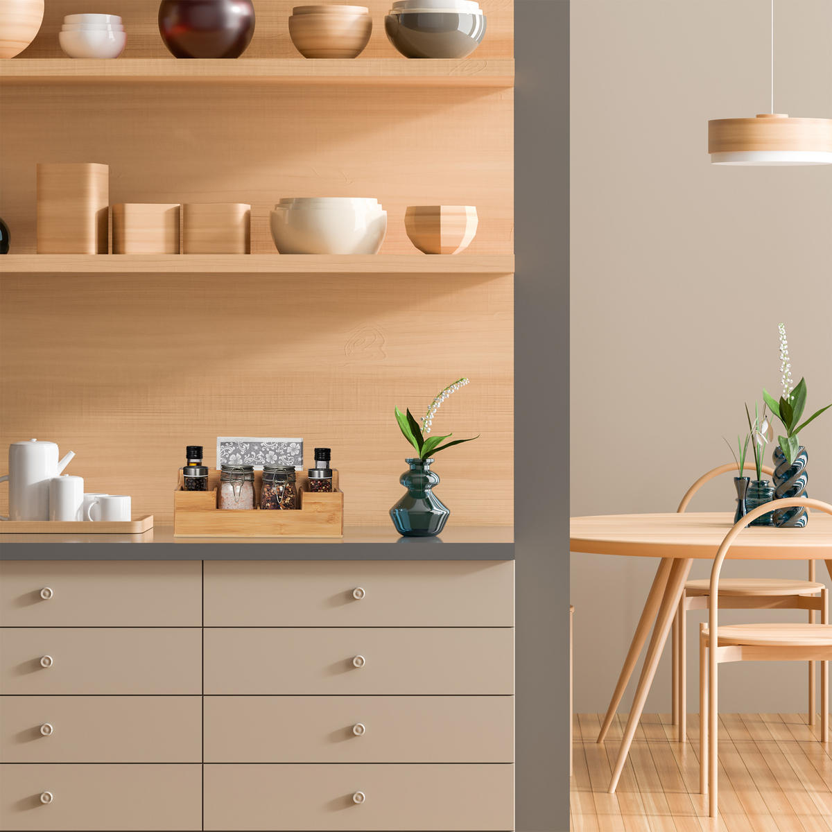 SCHREIBTISCH Organizer - Hellbraun, Holz (15/30/11cm) - Relaxdays