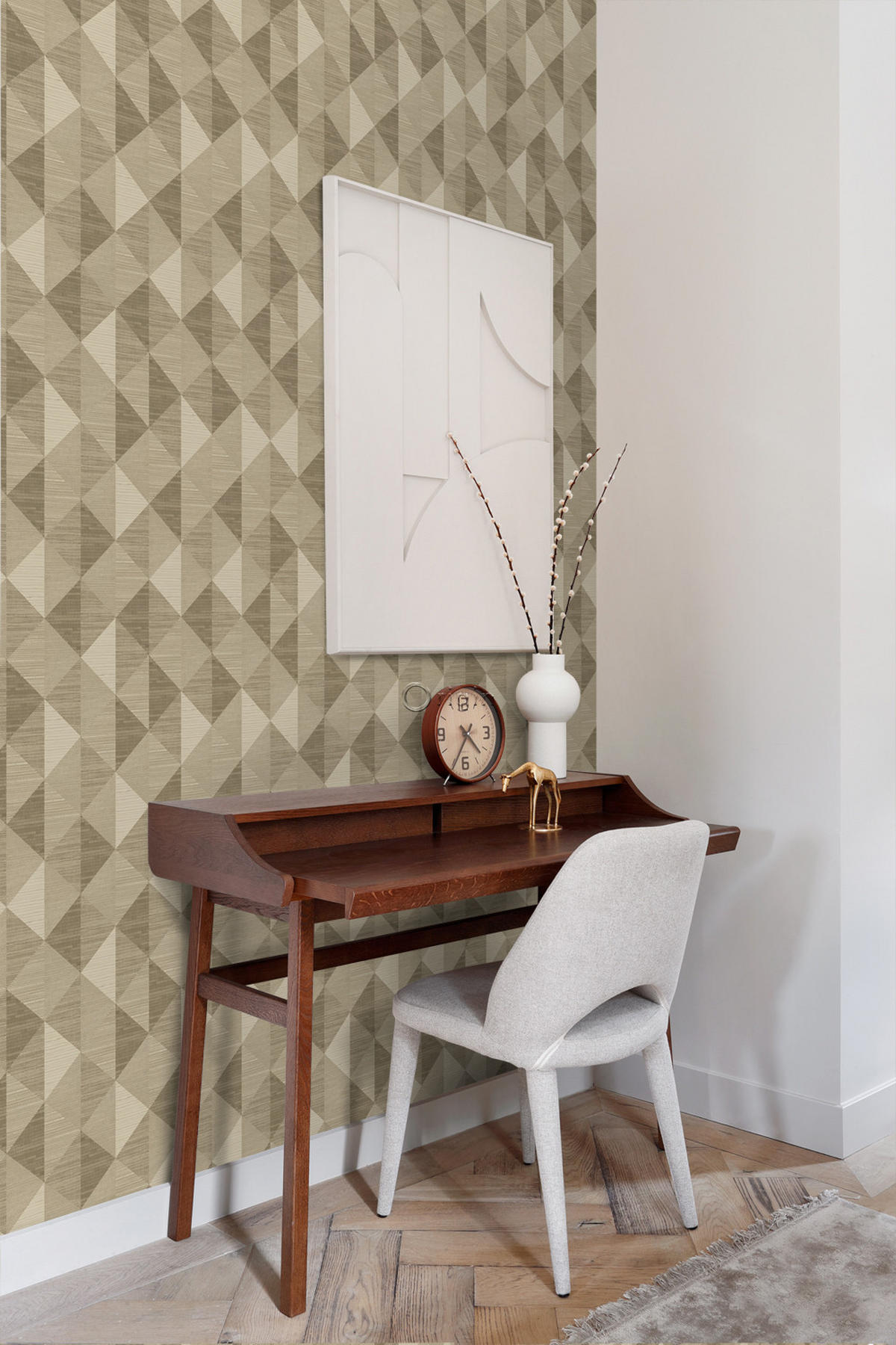 TAPETE 3D Grasmuster 50 x 900 cm - Braun, Papier (50/900cm) - Origin Wallcoverings