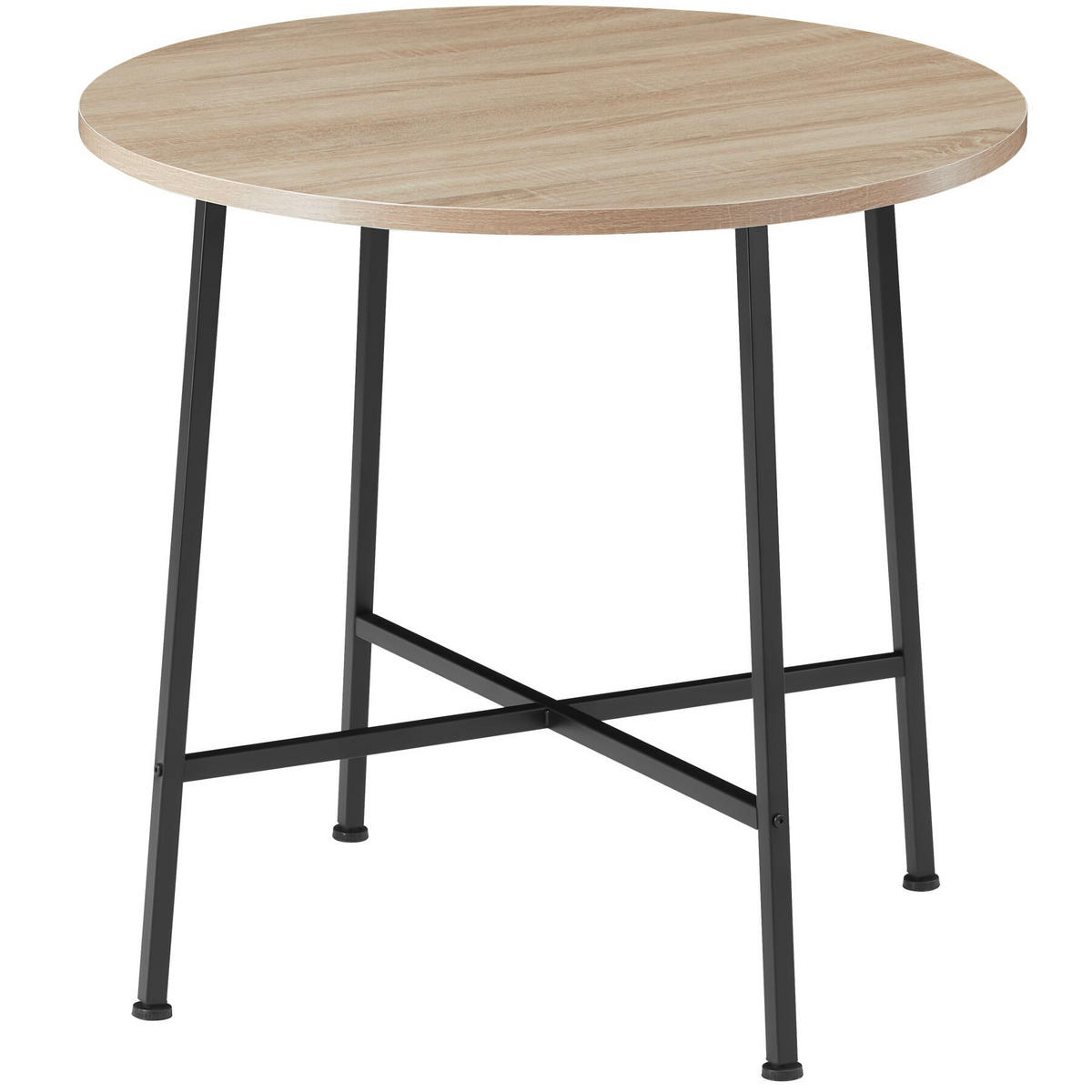 ESSTISCH Ennis,80 x 76 cm,Industrial Holz hell, Eiche Sonoma - Naturfarben, Holz (80/80/76cm) - tectake