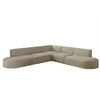 ECKSOFA Universal Palma Ascot Bukla - Champagner, Holzwerkstoff/Textil (276/276cm) - Fun Möbel