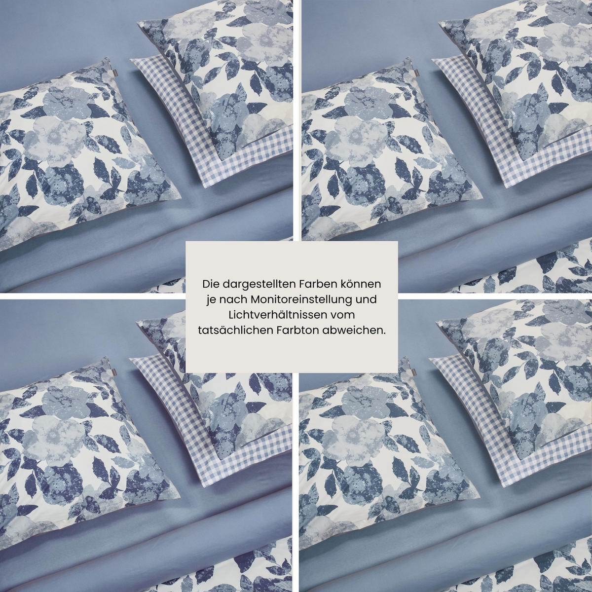 BETTWÄSCHESET Vichy - Renforcé - 2-teilig - 135 x 200 cm - Hellblau - Hellblau, Textil (135/200cm) - SCHIESSER