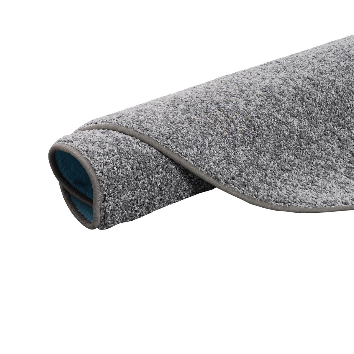 HOCHFLOR VELOURS TEPPICH MONA RUND - Grau, Textil (200/200cm) - Snapstyle