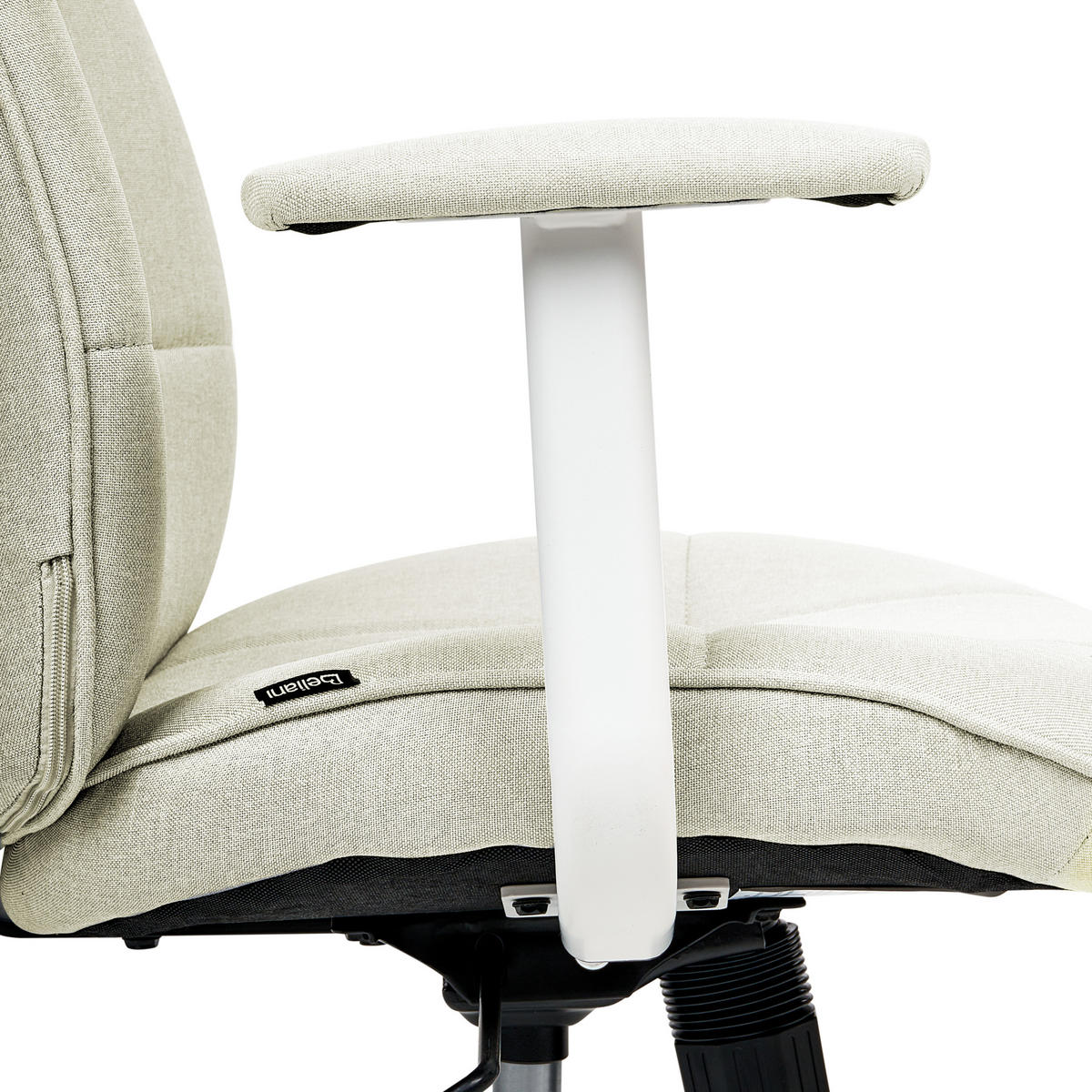 BÜROSTUHL Mintgrün Carlton - Weiß/Mintgrün, Textil (60/87/60cm) - Beliani