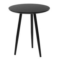 BEISTELLTISCH - Eiche Dekor Schwarz / Schwarz - Schwarz, Holzwerkstoff/Kunststoff (40/40/46cm) - home24