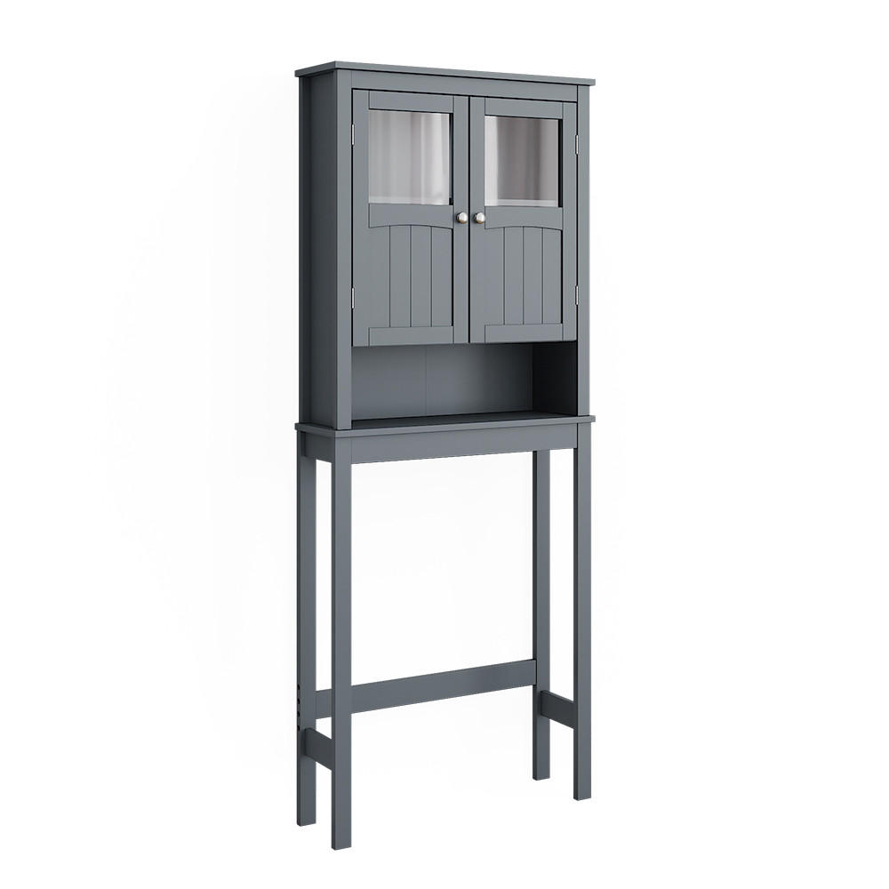 TOILETTENSCHRANK Bianco Grau 69 x 171 cm - Grau, Holzwerkstoff (69/171/19.8cm) - Vicco