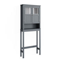 TOILETTENSCHRANK Bianco Grau 69 x 171 cm - Grau, Holzwerkstoff (69/171/19.8cm) - Vicco