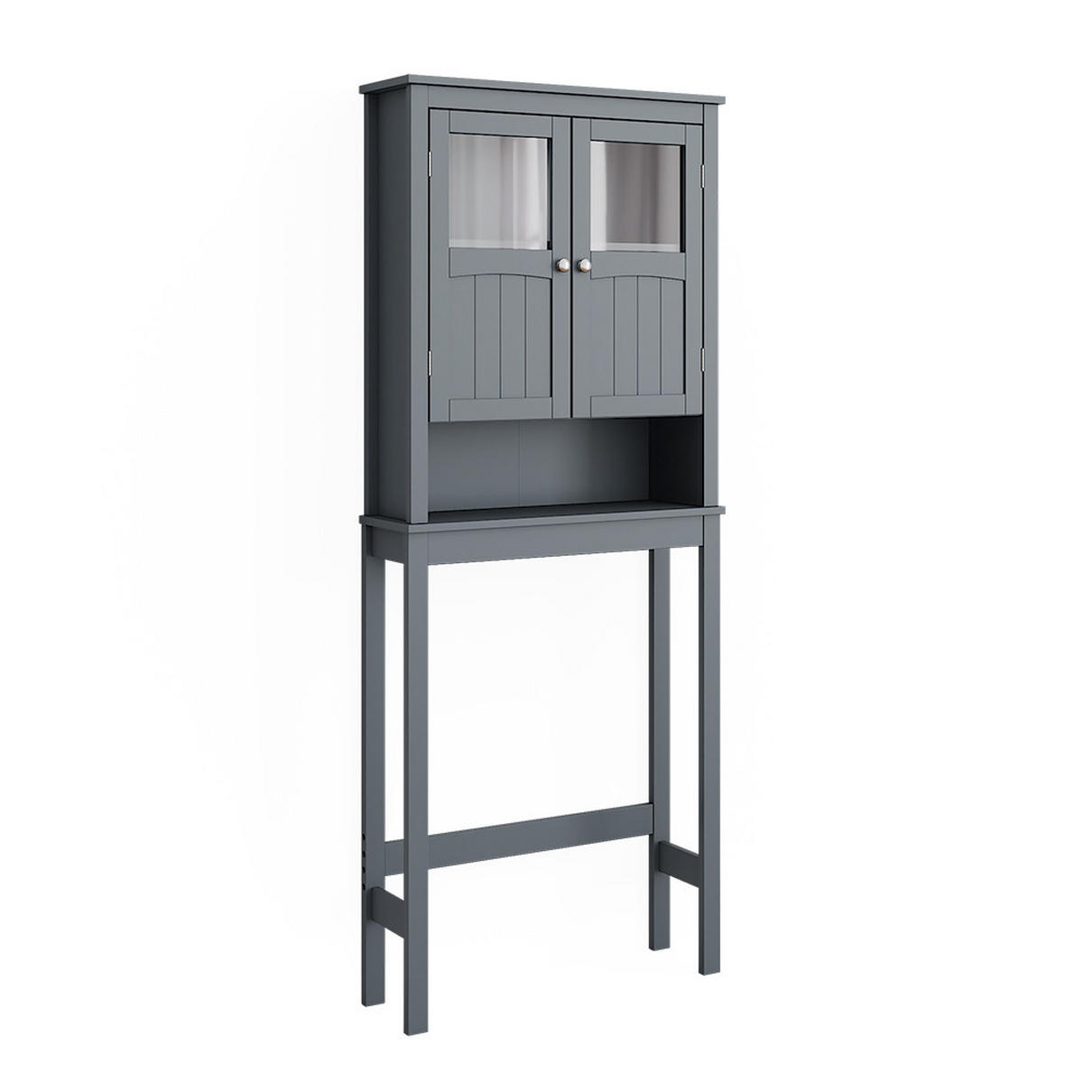 TOILETTENSCHRANK Bianco Grau 69 x 171 cm - Grau, Holzwerkstoff (69/171/19.8cm) - Vicco