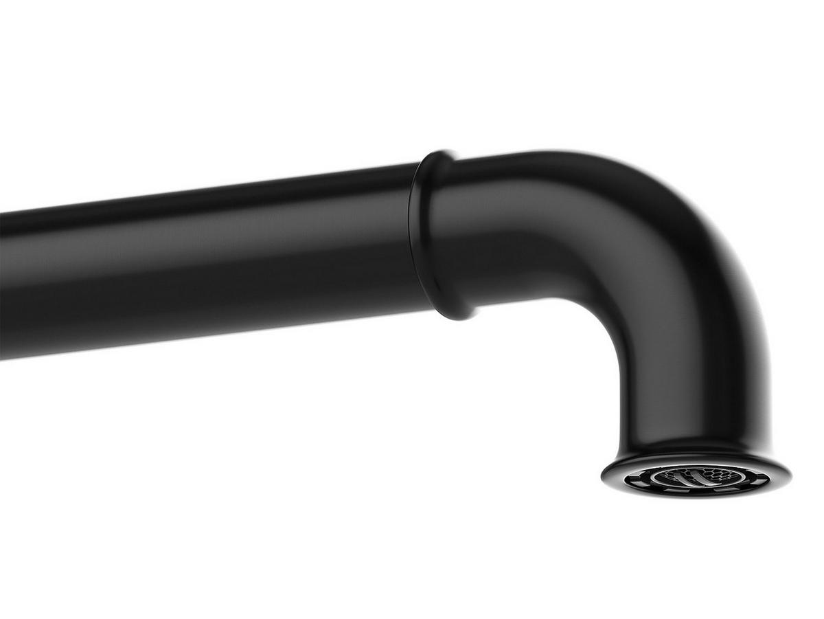 WASCHTISCHARMATUR - 25 cm x 25 cm - metall - schwarz Kazanka - Schwarz, Metall (25/10/25cm) - Vente-Unique