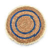 TISCHSET Bali Blau 38/38/0.5 cm Naturmaterial - Blau, Naturmaterialien (38/38/0.5cm) - Mondex