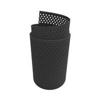 SICHTSCHUTZSTREIFEN PP Premium Gelocht 15 Prozent Streifen Anthrazit 2,55m - Anthrazit, Kunststoff (255/19cm) - ZAUN|ZU