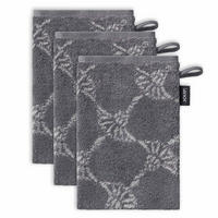WASCHLAPPEN Unisex Doubleface Anthrazit 3er Pack Baumwolle - Anthrazit, Textil (25/35cm) - Joop!
