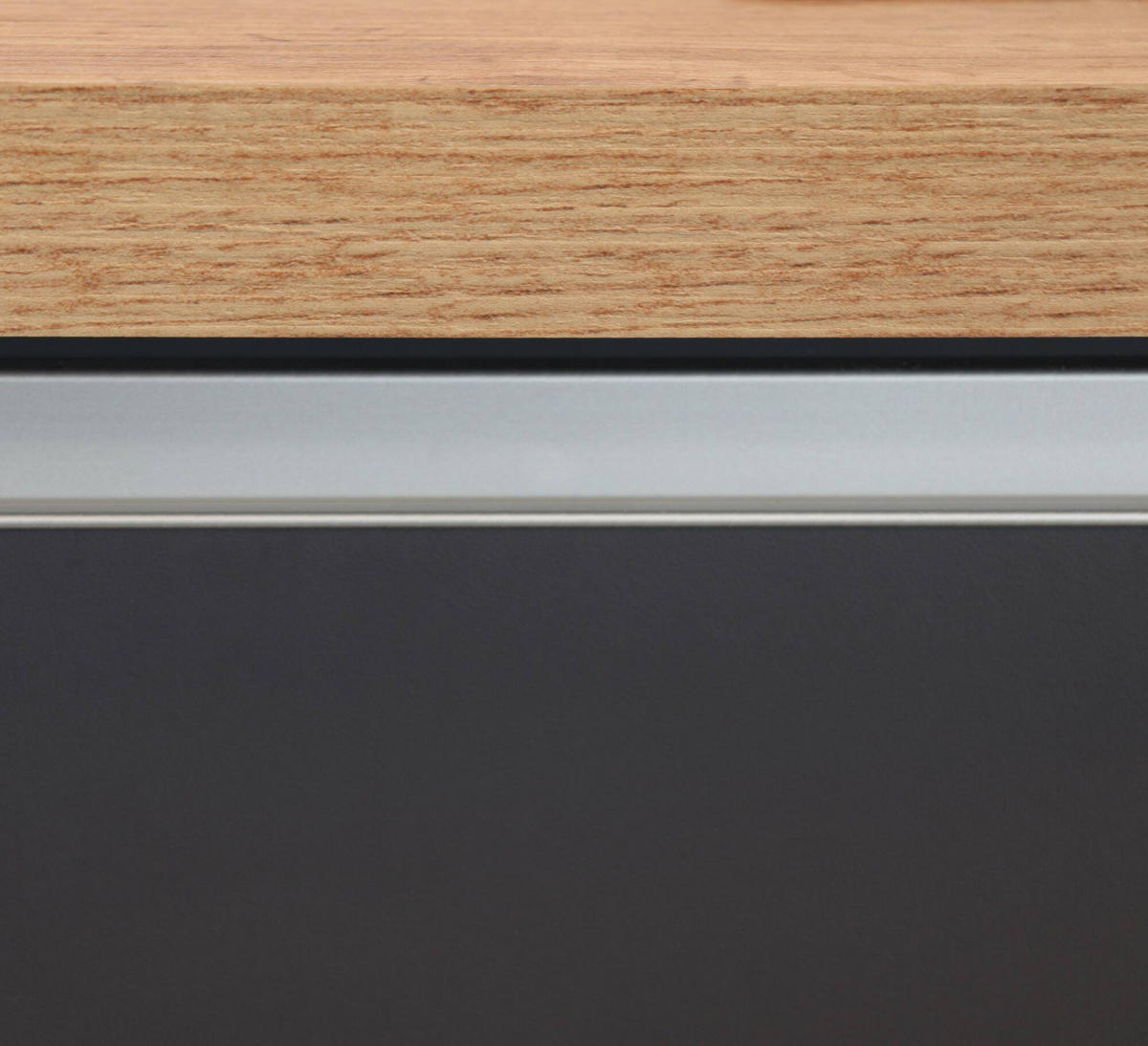 KÜCHENINSEL Anthrazit, Eiche 90/155/90 cm - Eichefarben/Anthrazit, Holzwerkstoff (155/90/90cm) - DMORA