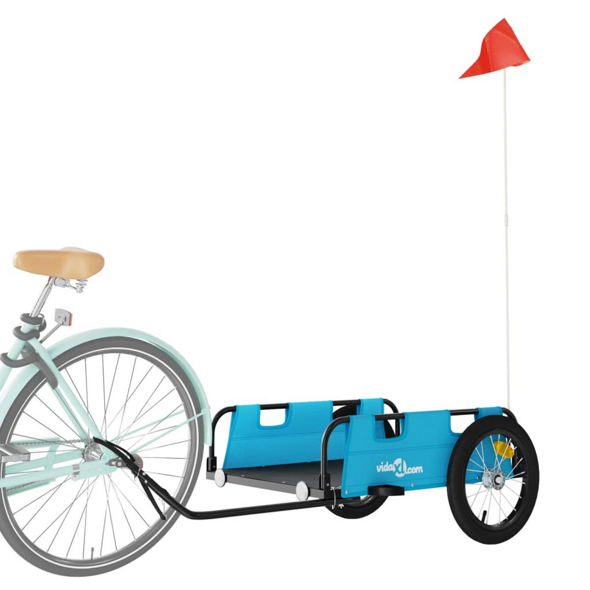 FAHRRADANHÄNGER Blau Oxford-Gewebe Und Eisen - Blau, Metall (63/36/126cm) - vidaXL