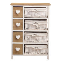 KOMMODE Weiß 30/51/71 cm - Weiß, Holz (30/71/51cm) - Mobili Rebecca