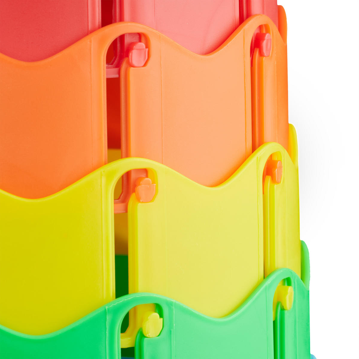 TELESKOPHOCKER - Multicolor, Kunststoff (25/44.5/25cm) - Relaxdays