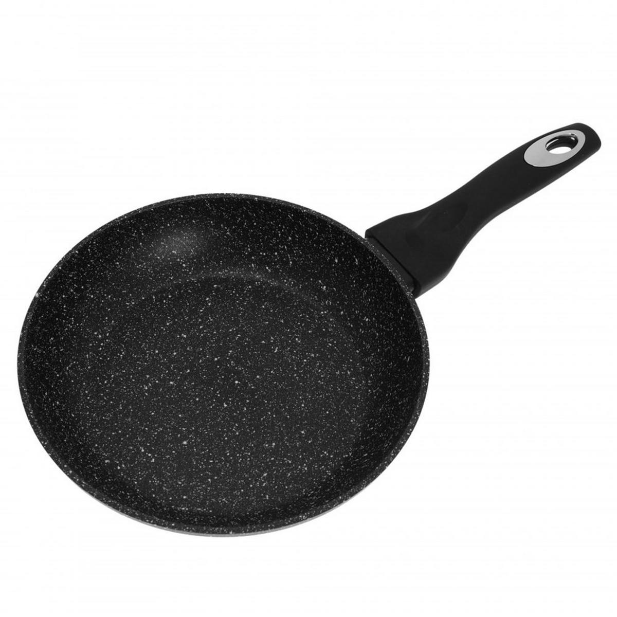 PFANNE Schwarz 22/22/4.4 cm KB7038 - Schwarz, Metall (22cm) - Klausberg 