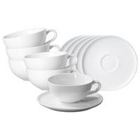 TEETASSEN MIT UNTERTASSEN Skagen weiß 180 ml 6er Set - Weiß, Keramik (14/7/14cm) - Ritzenhoff Breker