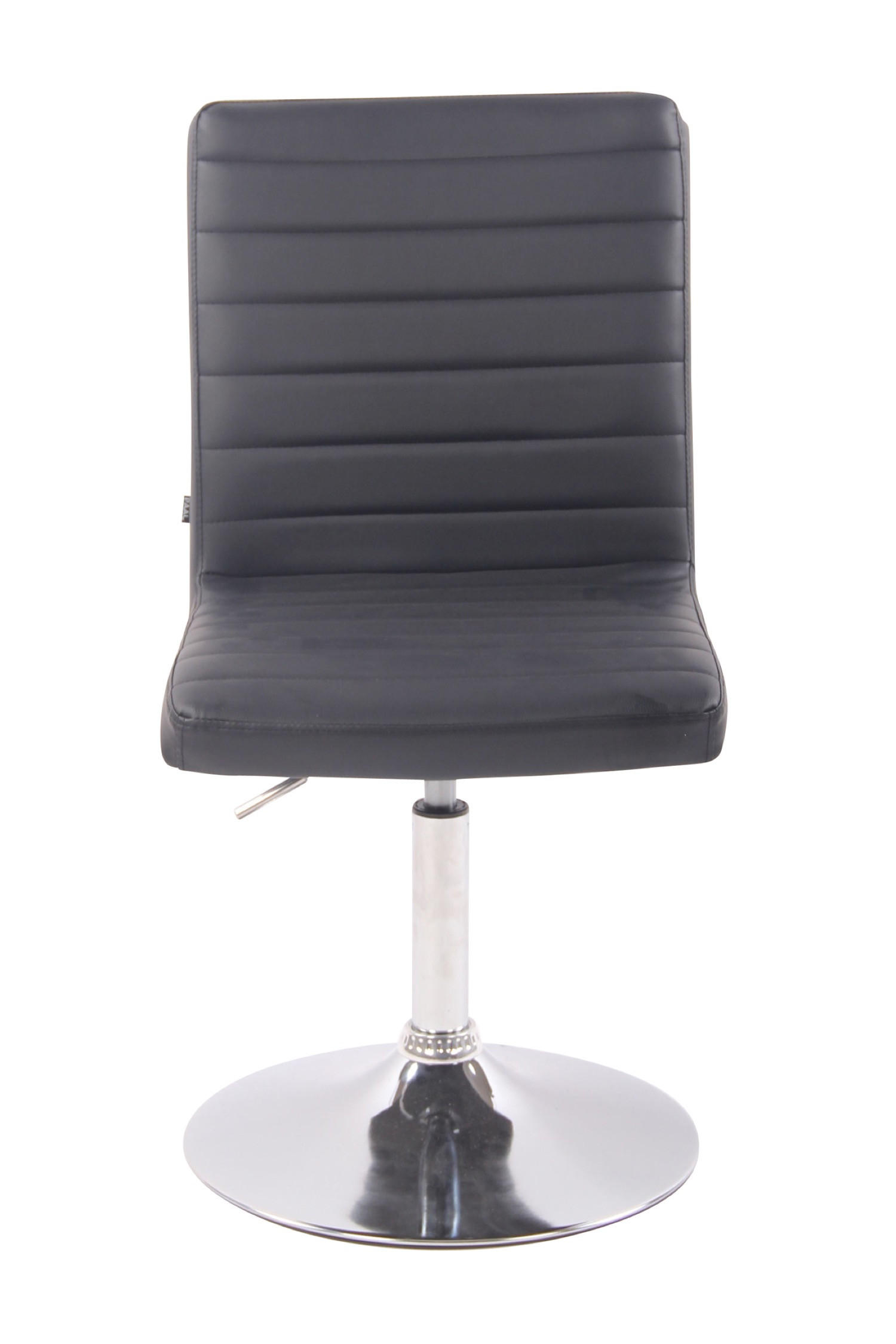 ESSZIMMERSTUHL Evon, Kunstleder schwarz - Edelstahlfarben/Schwarz, Textil/Metall (44/97/60cm) - TPFLiving