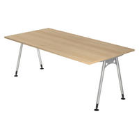 SCHREIBTISCH Serie-A 100/200/72 cm in Eichefarben - Eichefarben, Holzwerkstoff (100/200/72cm) - bümö