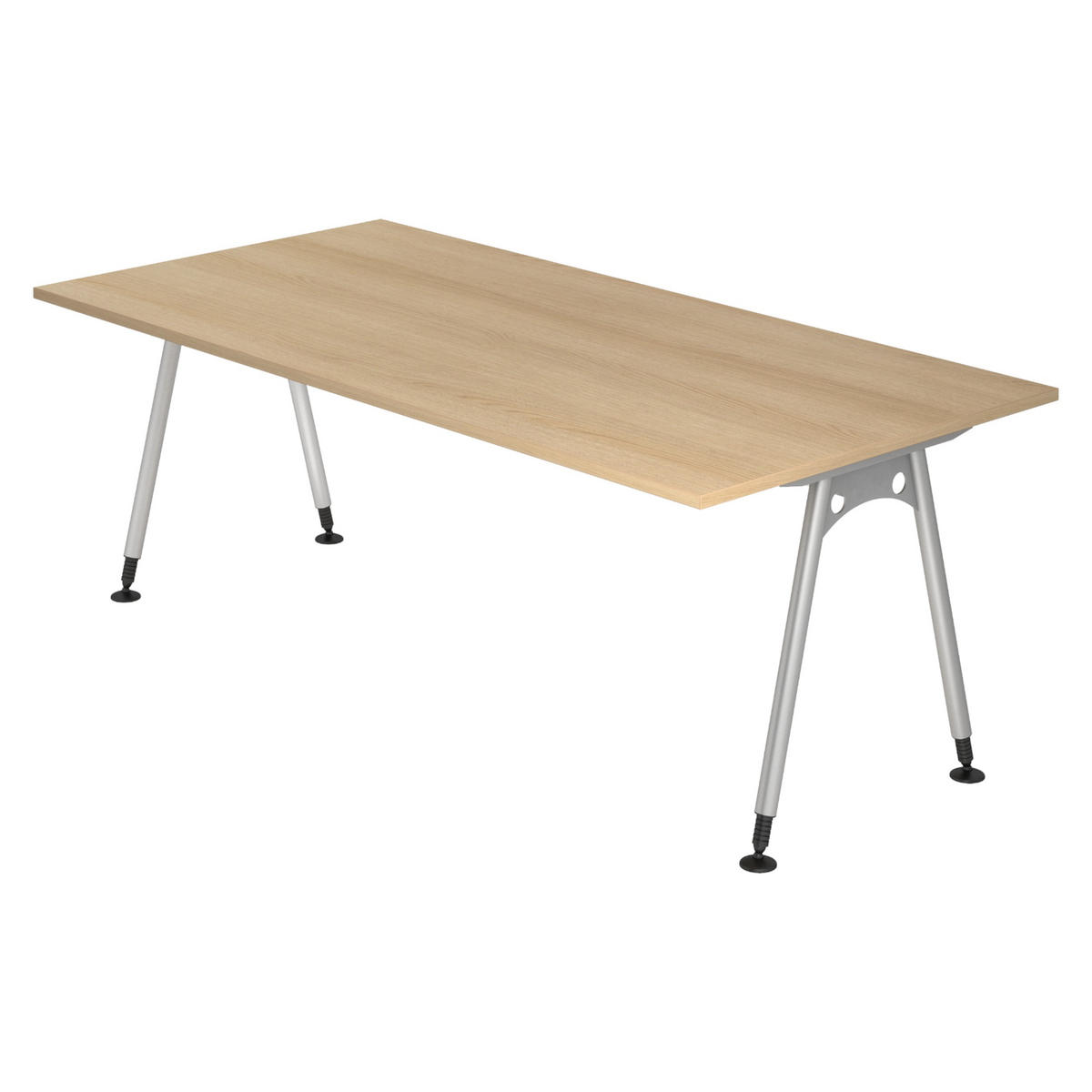 SCHREIBTISCH Serie-A 100/200/72 cm in Eichefarben - Eichefarben, Holzwerkstoff (100/200/72cm) - bümö