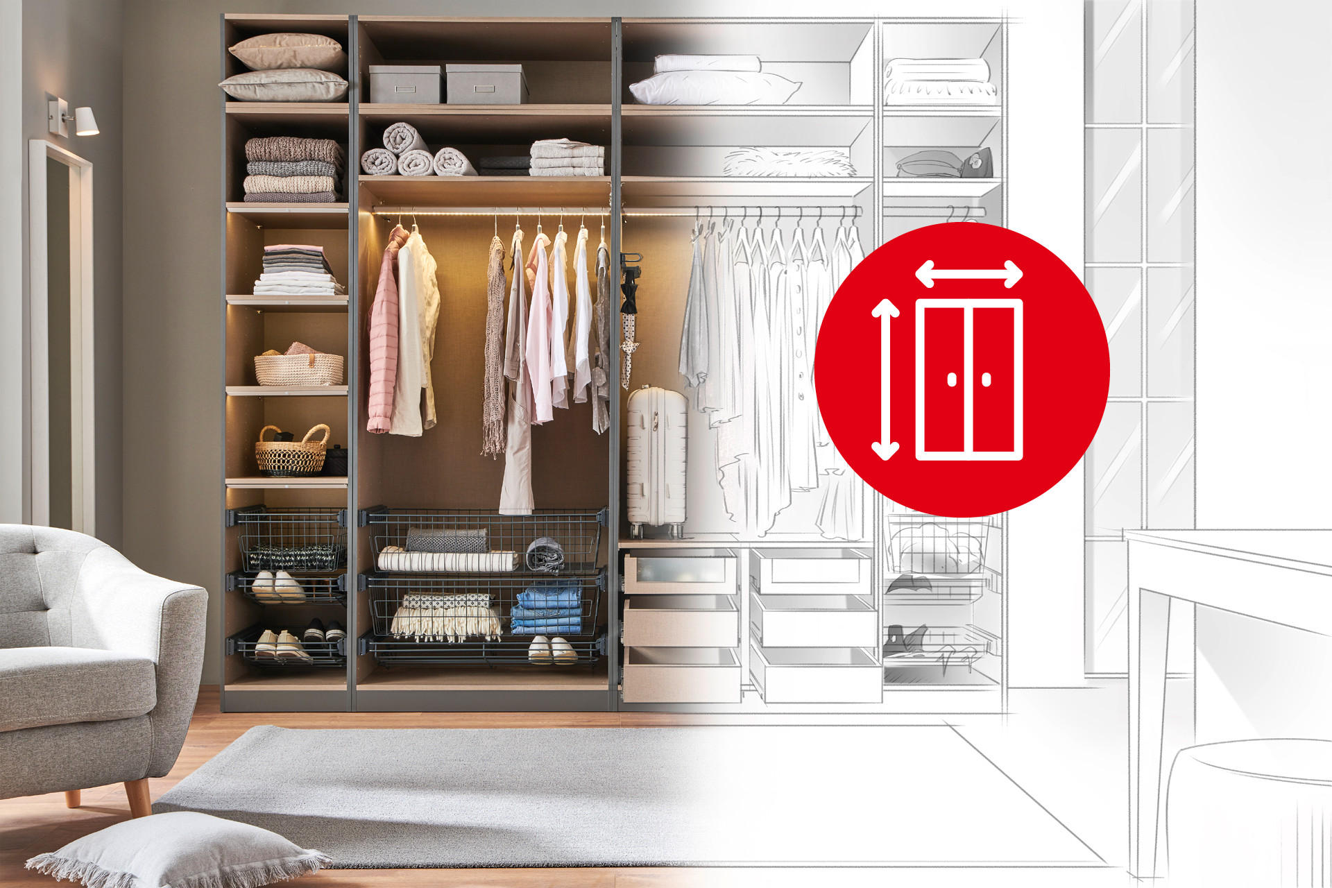 Begehbarer Kleiderschrank: Planen in 16 Schritten XXXLutz Begehbarer Kleiderschrank: Planen in 16 Schritten XXXLutz