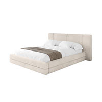 POLSTERBETT mit Bettkasten und Lattenrost, Bett mit Matratze H3/H4 - TEVO 160x200 Beige - Ecru, Holzwerkstoff/Textil (160/200cm) - ALTDECOR