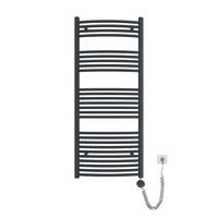 HEIZKÖRPER Elektrisch gebogen 140/60/5,6 cm - Anthrazit, Metall (60/140/5.6cm) - EMKE