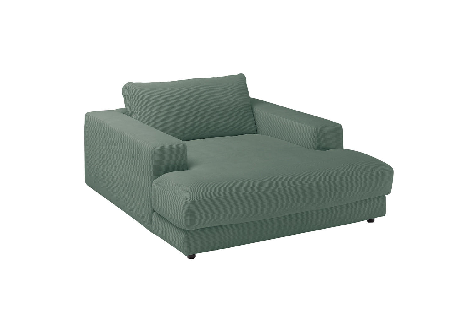LONGSEAT MADELINE Smaragdgrün Cord - Smaragdgrün/Schwarz, Kunststoff/Textil (150/86/170cm) - KAWOLA