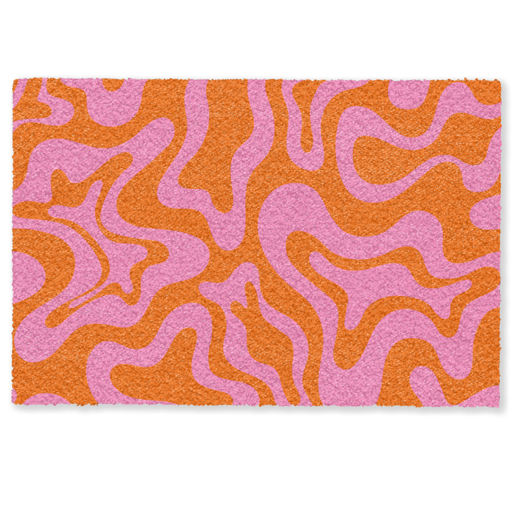 MuchoWow ROHOŽKA Vzor - růžová - oranžová - abstraktní - moderní 60x40 cm