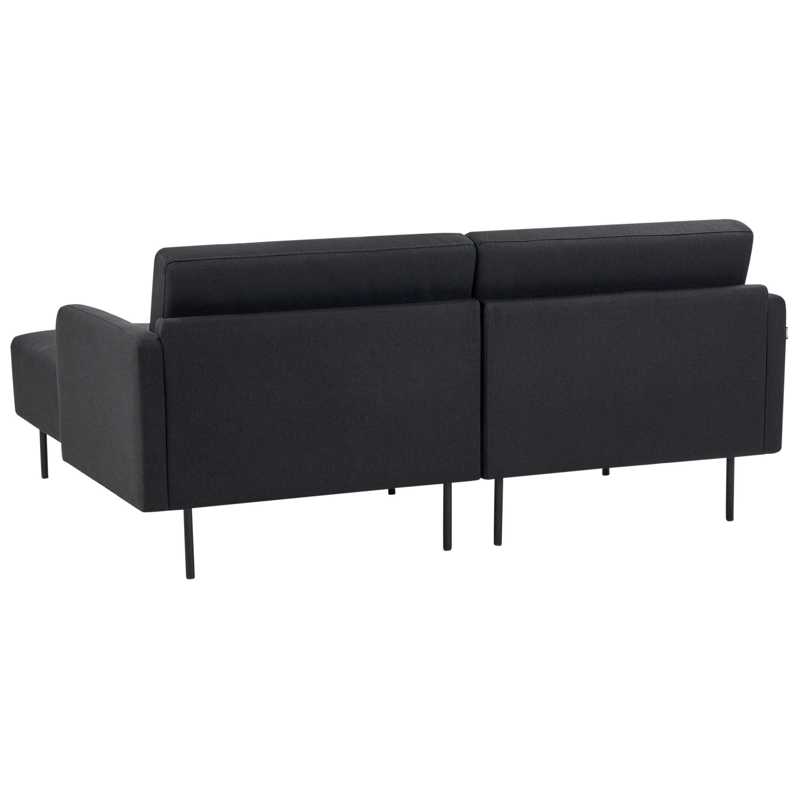 Beliani Ecksofa Schwarz 192x155 cm