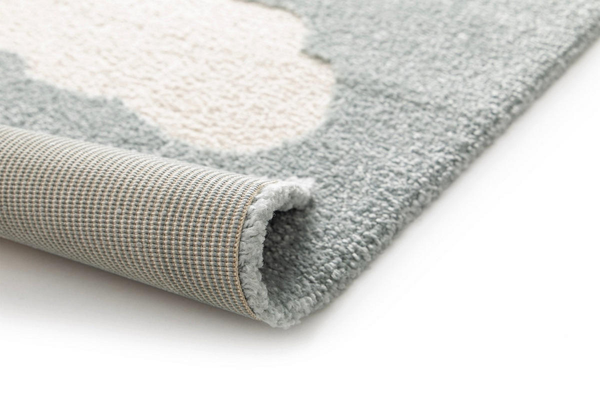KINDERTEPPICH mit Reliefeffekt blau Blau - Blau, Textil (120/170cm) - AFK Living
