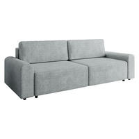 SCHLAFSOFA Bella - Hellgrau/Schwarz, Holz/Kunststoff (240/85/95cm) - MIRJAN24