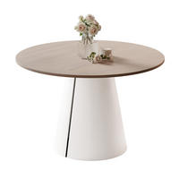 AUSZIEHTISCH BASE 100-176/76 cm, Weiß / Cremona Cannolo (Cremefarben) - Creme/Weiß, Holzwerkstoff/Metall (100/100/76cm) - Idohome
