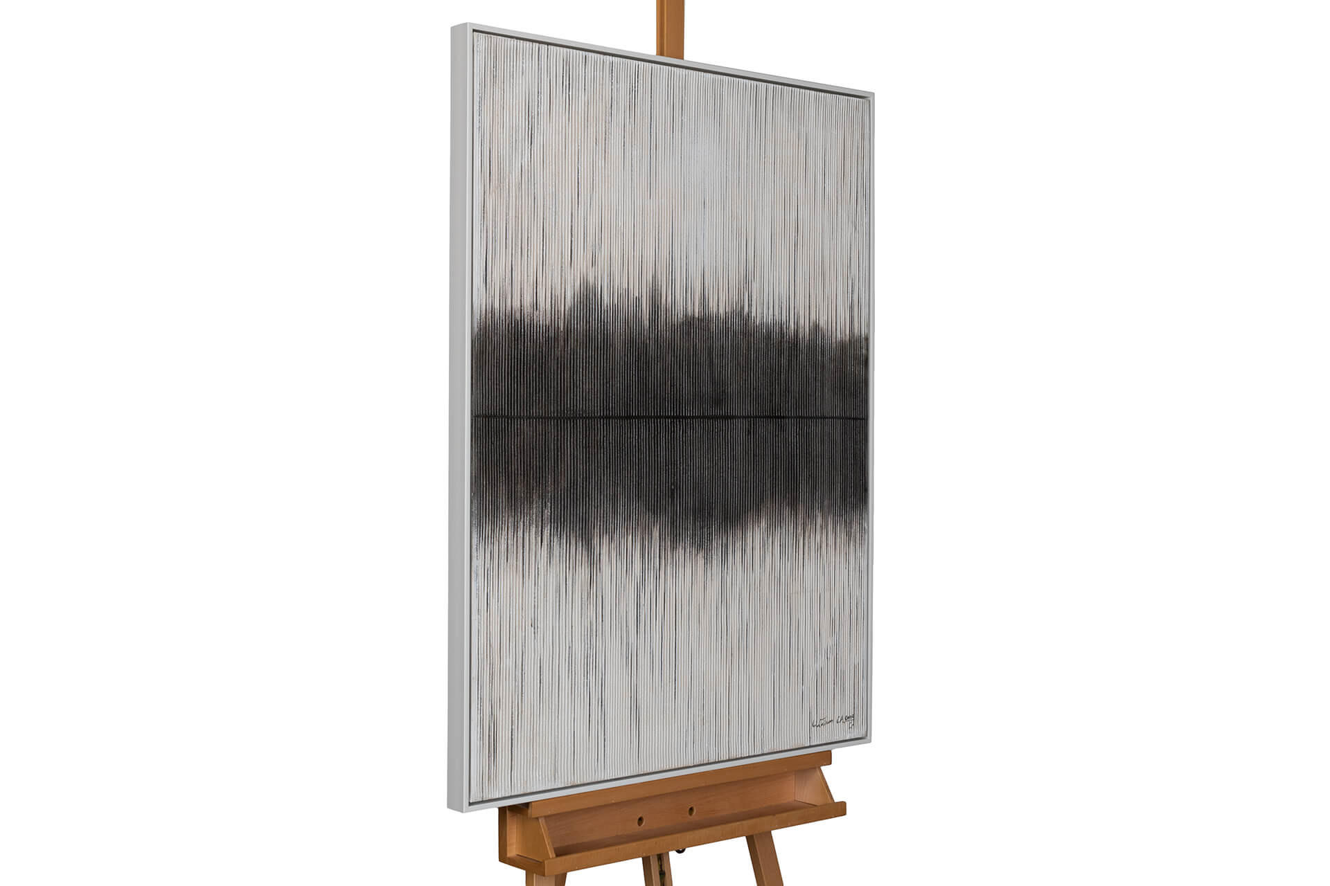ACRYLBILD HANDGEMALT 75/100 cm - Grau, Textil (75/100cm) - KUNSTLOFT