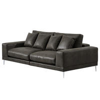 3-SITZER SOFA - Anthrazit, Textil (243/92/103cm) - home24