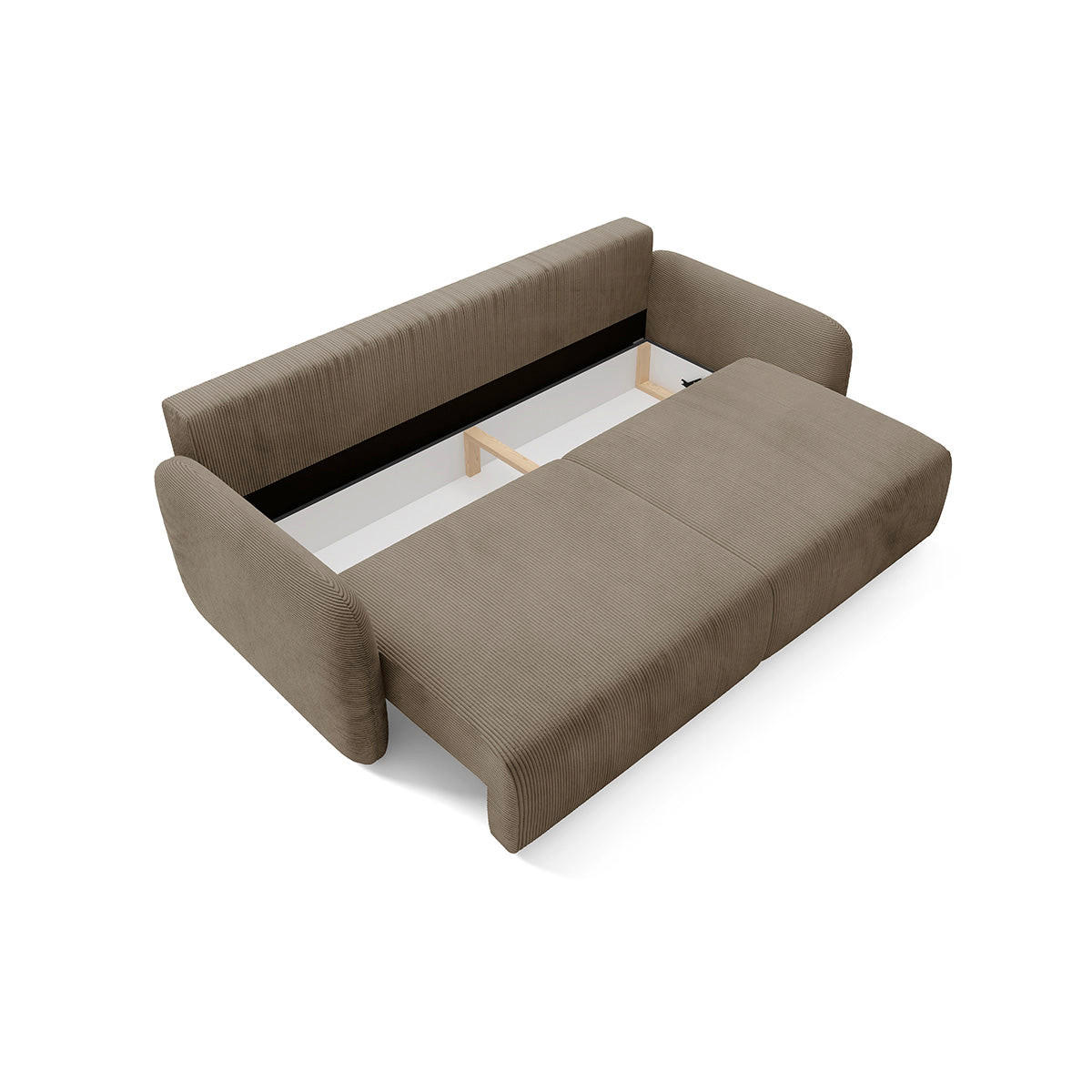 POHOVKA Dora 3 miesta na sedenie Taupe - taupe, drevo (233/92/110cm) - Petits-meubles