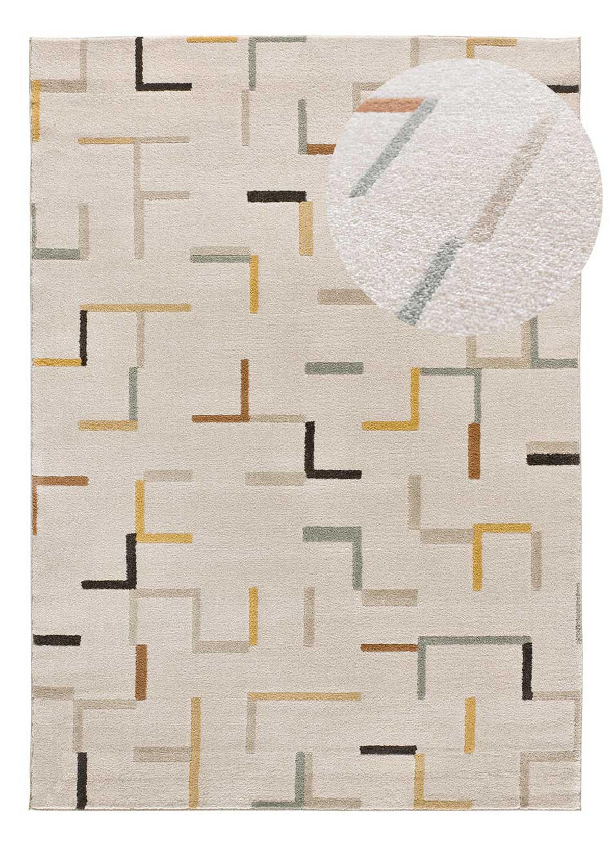 WEBTEPPICH Beige Domus 120/170 cm - Beige, Naturmaterialien/Textil (120/170cm) - Atticgo
