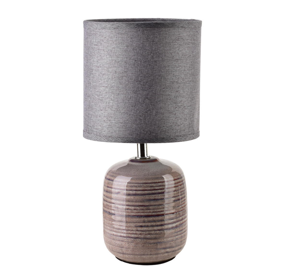 TISCHLAMPE Graubraun 10/14/28.5 cm Keramik - Graubraun, Keramik (10/14/28.5cm) - Mondex