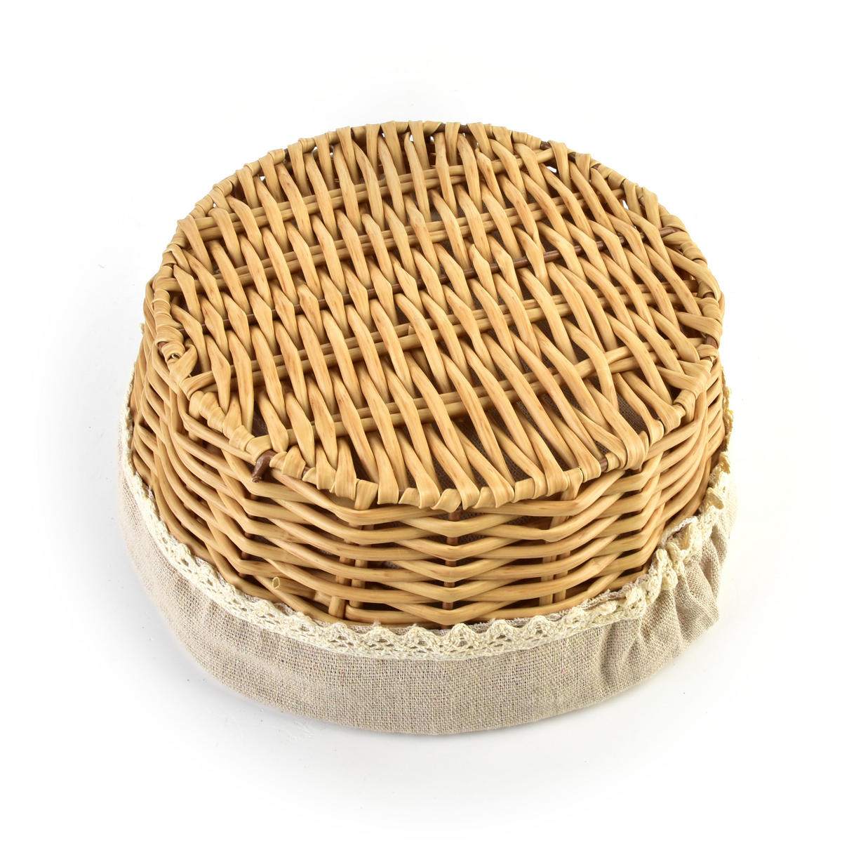 BESTECKKORB Sino Beige 24/24/11 cm Holz - Beige, Holzwerkstoff (24/11/24cm) - Mondex