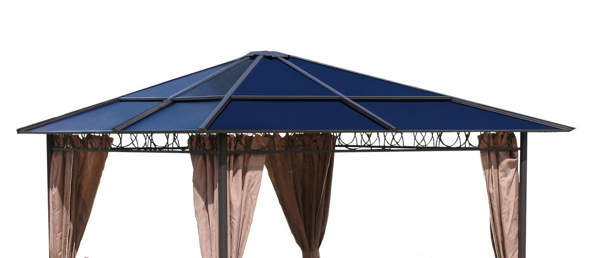 ERSATZDACH Hardtop Pavillon 3x3m - Anthrazit, Metall (300/1/300cm) - QUICK STAR