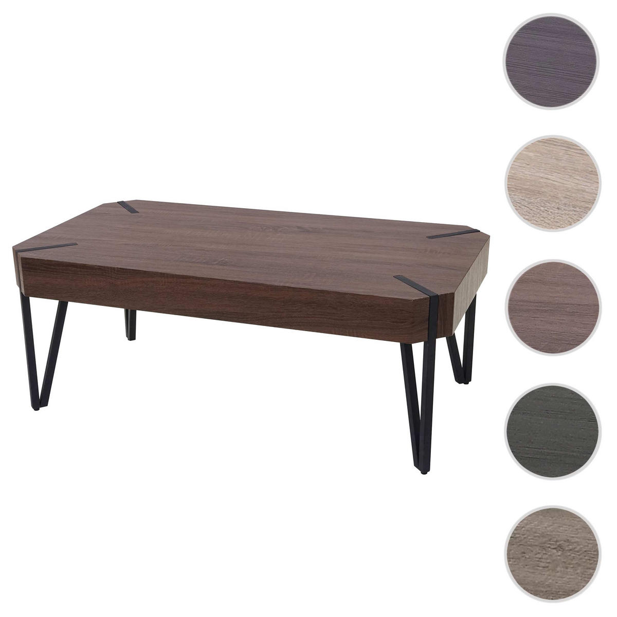COUCHTISCH rechteck Dunkelbraun - Dunkelbraun, Holz (60/110/43cm) - MCW