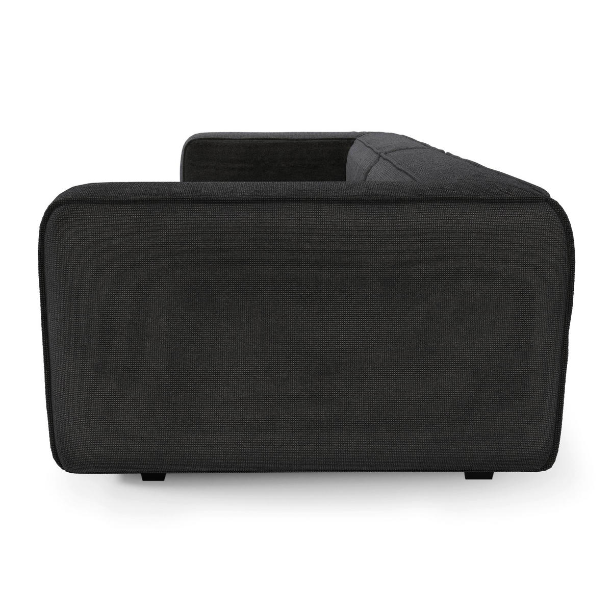 SOFA SOFIA Köpergewebe Grau 304cm - Grau, Textil (304/70/105cm) - Premium Interiors
