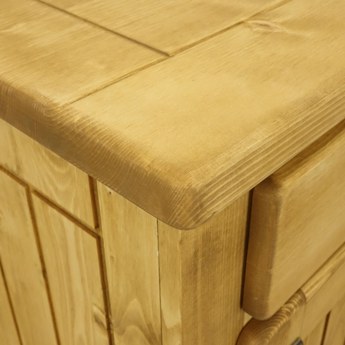 SIDEBOARD aus Massivholz VINTAGE - Honig, Holz (167/86/48cm) - Seart