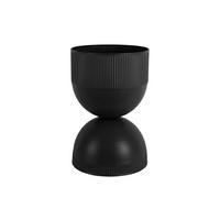 BLUMENTOPF Tonar Schwarz Ø25.5/39 cm - Schwarz, Metall (39cm) - Present Time