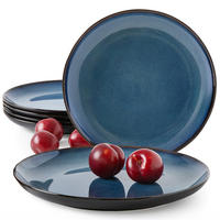 TELLER-SET SPEISETELLERSET BALI 6-tlg - Blau, Keramik (27cm) - Ritzenhoff Breker