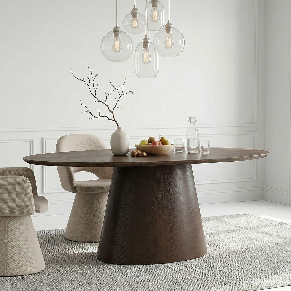 ESSTISCH AURA dunkelbraun - Dunkelbraun, Holzwerkstoff (110/180/76cm) - IDIMEX