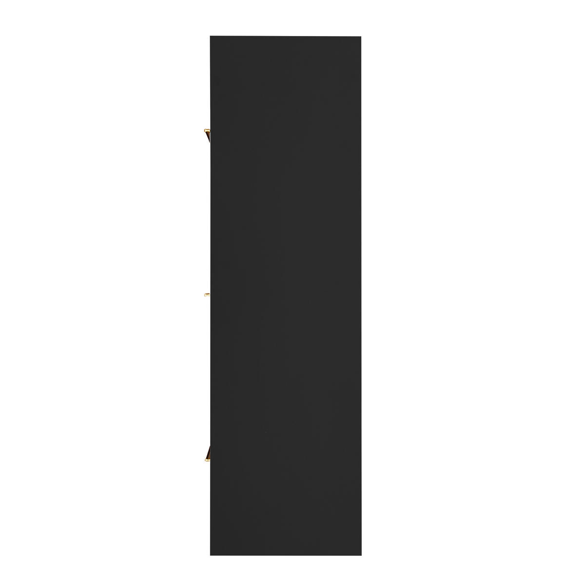 SIDEBOARD 130/40/80 cm schwarz aus MDF mit 3 Türen und verstellbaren Regalen - Schwarz, Holzwerkstoff (138/80.5/40cm) - OKWISH