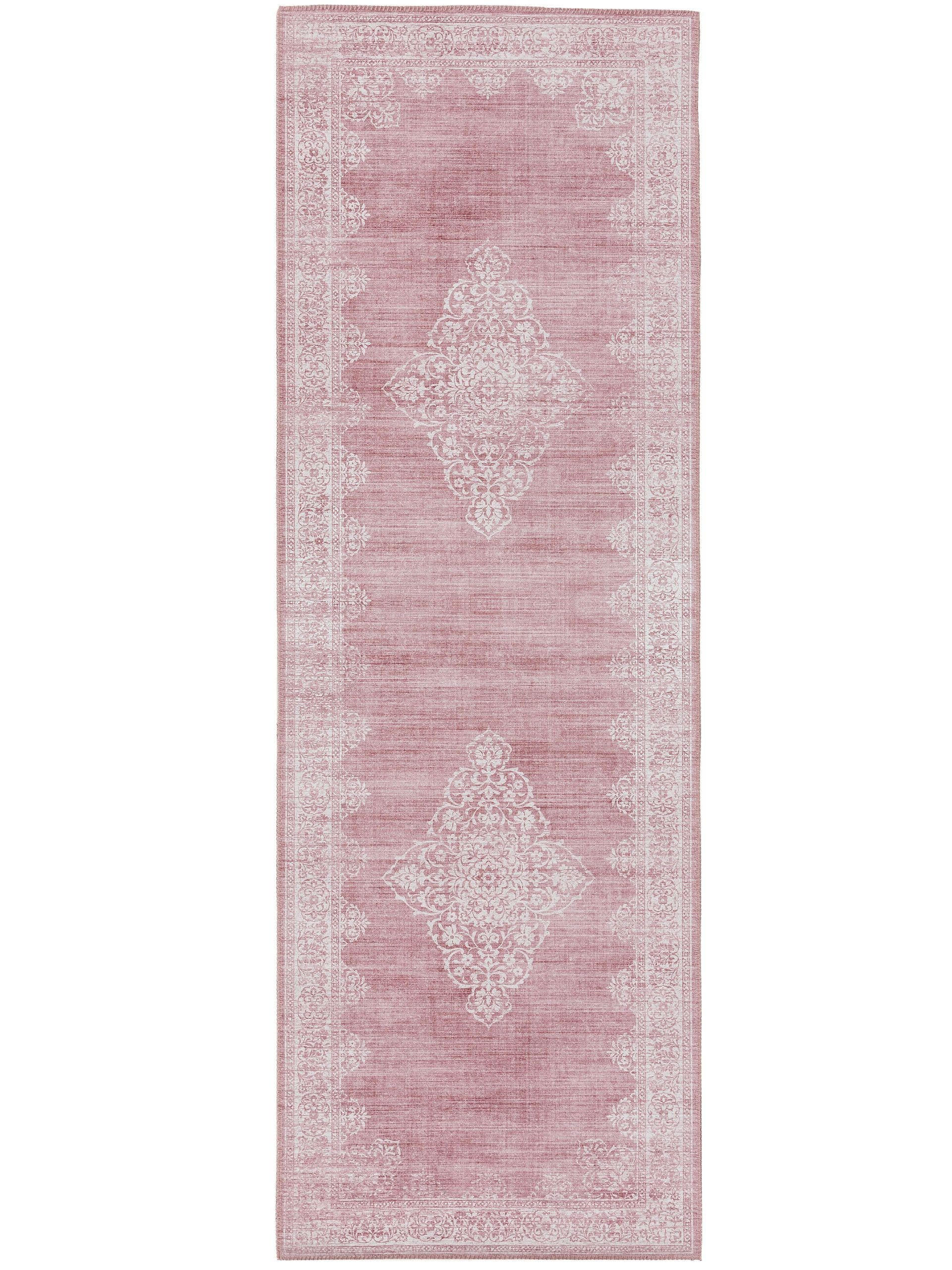 LÄUFER Laury Rosa 80x240 cm - Rosa, Textil (80/240cm) - benuta Pop