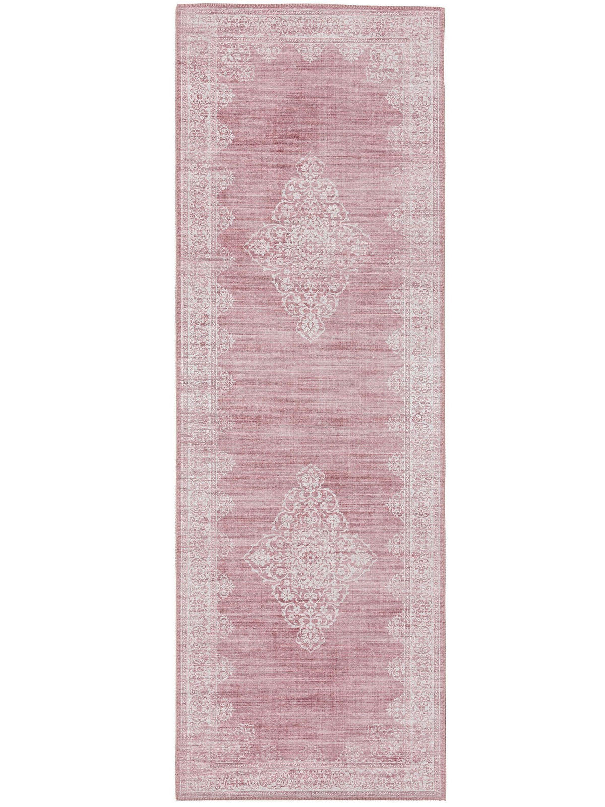 LÄUFER Laury Rosa 80x240 cm - Rosa, Textil (80/240cm) - benuta Pop